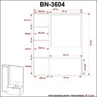 Gabinete Para Banheiro Suspenso Com Espelheira 2 Portas Branco