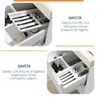 Gabinete Para Banheiro Suspenso Liso 80cm Sem Lavatório Branco