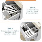 Gabinete Para Banheiro Suspenso Ripy 60cm Sem Lavatório Branco