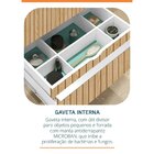 Gabinete Para Banheiro Suspenso Ripy 60cm Sem Lavatório Wood