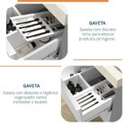 Gabinete Para Banheiro Suspenso Ripy 80cm Sem Lavatório Cinza