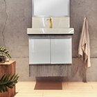 Gabinete Para Banheiro Suspenso Tn 60cm    Rústico