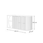 Gabinete Para Banheiro Tereza Cristina 1 Metro Suspenso - Fab