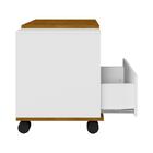 Gabinete Para Banheiro Toquio Com Rodizios 1 Gaveta E Nichos