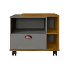 Gabinete Para Banheiro Toquio Com Rodizios 1 Gaveta E Nichos