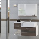 Gabinete Para Banheiro Tróia Com Espelheira S/ Cuba Rustico