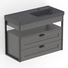 Gabinete para Banheiro com Cuba Trya 80x38cm Stone Roca