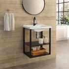 Gabinete Para Banheiro Vintage Com Cuba Lily Branco