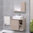 Gabinete Para Banheiro Virtus 60cm Com Cuba E Espelho Amadeir