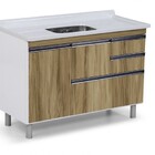 Gabinete Para Cozinha Coliseu 118,7cm Sem Pia Ajrorato