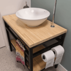 Gabinete Para Lavabo Industrial 100x50x75alt Com 1 Prateleira