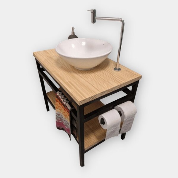 Gabinete Para Lavabo Industrial 100x50x75alt Com 1 Prateleira