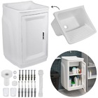 Gabinete Para Lavanderia Com Tanque Branco 01 Porta + Fita Ve