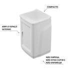 Gabinete Para Lavanderia Com Tanque Branco 01 Porta + Torneir