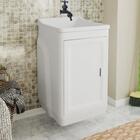 Gabinete Para Lavanderia Com Tanque Branco 01 Porta + Torneir