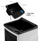 Gabinete Para Lavanderia Com Tanque Preto 01 Porta + Fita Ved