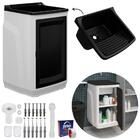 Gabinete Para Lavanderia Com Tanque Preto 01 Porta + Fita Ved