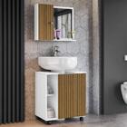 Gabinete Para Pia De Coluna Pequin Com Espelheira Genova Vari