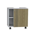 Gabinete Pia Banheiro Branco/freijo - Olivar Móveis