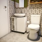 Gabinete Pia Banheiro Branco - Olivar Móveis