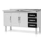 Gabinete Pia Cozinha Armário 3 Gavetas Espaçosas Resistente G