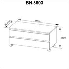 Gabinete Rodizio Para Banheiro Com Espelheira 80cm Branco