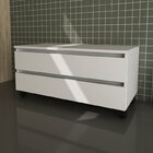 Gabinete Rodizio Para Banheiro Com Espelheira 80cm Branco/mar