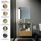 Gabinete Roma Incolor Jateado 58,7cm X 52,8cm X 42,8cm Amendo