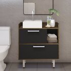 Gabinete Sem Cuba 2 Portas 1 Nicho Gab1012  Preto