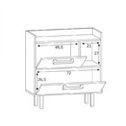 Gabinete Sem Cuba 2 Portas 1 Nicho Gab1012  Preto