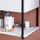 Gabinete Susp Banheiro 50 Cm Com Cuba P1009 Pp