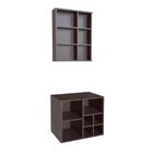 Gabinete Suspenso 68cm Eduarda Grafite Espelheira Com Balcão