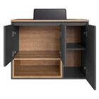 Gabinete Suspenso 80 Cm Com Cuba Preta Bl9220 Faem