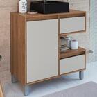 Gabinete Suspenso 80 Cm Cuba Preta Bl2001 Faem