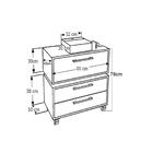 Gabinete Suspenso 80cm Alice Grafite Com Balcão Cuba Branca 2