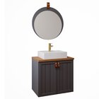 Gabinete Suspenso Banheiro Brisa 60cm Com Cuba E Espelheira L