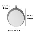 Gabinete Suspenso Banheiro Mari 60cm Com Cuba E Espelheira Lu