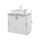 Gabinete Suspenso Com Cuba 60cm Brisa Espresso Móveis Cappucc