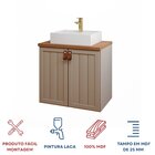 Gabinete Suspenso Com Cuba 60cm Brisa Espresso Móveis Cappucc