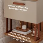 Gabinete Suspenso Com Cuba 60cm Mari Espresso Móveis Cappucci