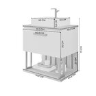 Gabinete Suspenso Com Cuba 60cm Mari Espresso Móveis Cimento