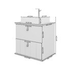 Gabinete Suspenso Com Cuba 60cm Poli Espresso Móveis Pistache