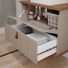 Gabinete Suspenso Com Cuba 80,3cm X 69cm Poli Espresso Móveis