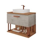 Gabinete Suspenso Com Cuba 80,3cm X 73cm Mari Espresso Móveis