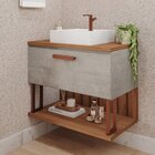 Gabinete Suspenso Com Cuba 80,3cm X 73cm Mari Espresso Móveis