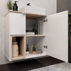 Gabinete Suspenso Com Cuba E Espelheira 60cm Lisboa Móveis Bo