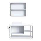 Gabinete Suspenso Com Espelheira E Cuba Angel 2 Pt Preto E Br