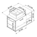 Gabinete Suspenso Com Espelheira E Cuba Angel 2 Pt Preto E Br