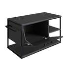 Gabinete Suspenso Com Espelheira E Cuba Angel 2 Pt Preto E Gr