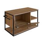 Gabinete Suspenso Com Espelheira E Cuba Angel 2 Pt Preto E Mel